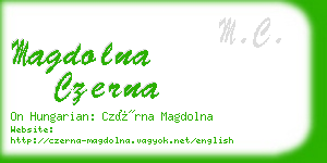 magdolna czerna business card